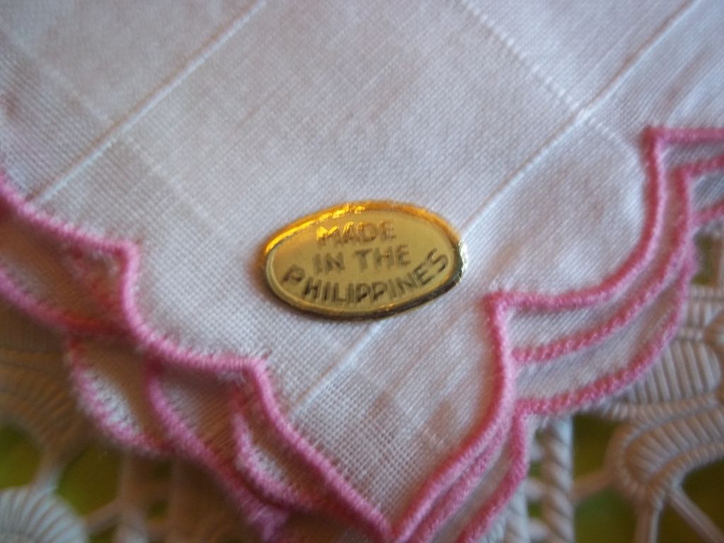 Vintage Imported Phillipine Handkerchief Vintage Imported Phillipine Handkerchief