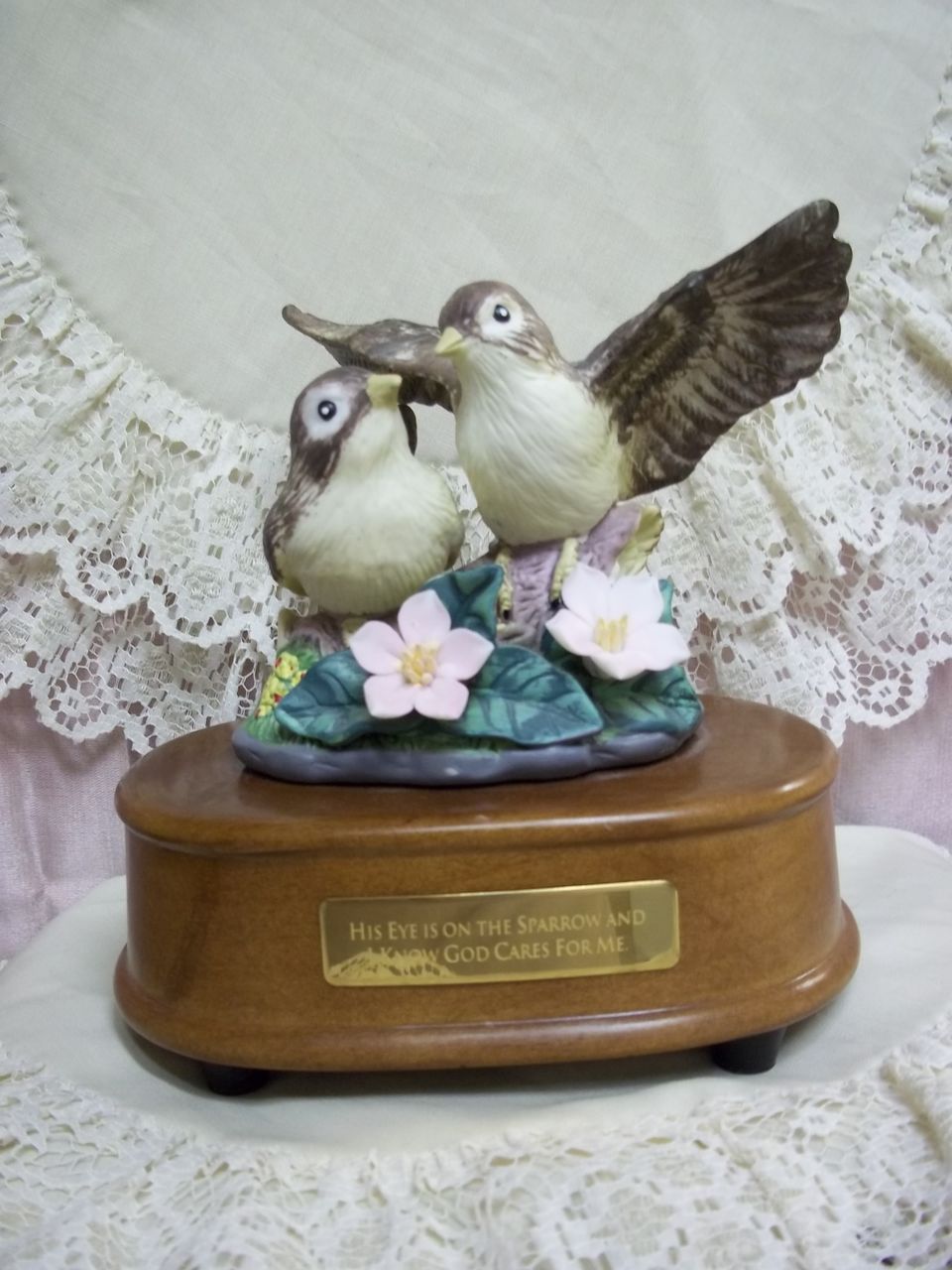 Music Box: His Eye is On the Sparrow and I Know God Cares For Me Music Box: His Eye is On the Sparrow and I Know God Cares For Me