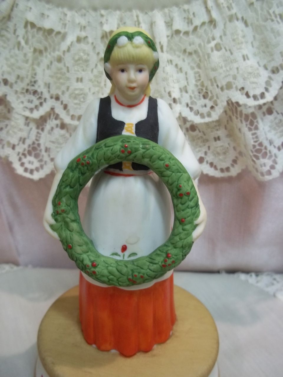 German Peasant Girl Music Box: Deck the Halls German Peasant Girl Music Box: Deck the Halls