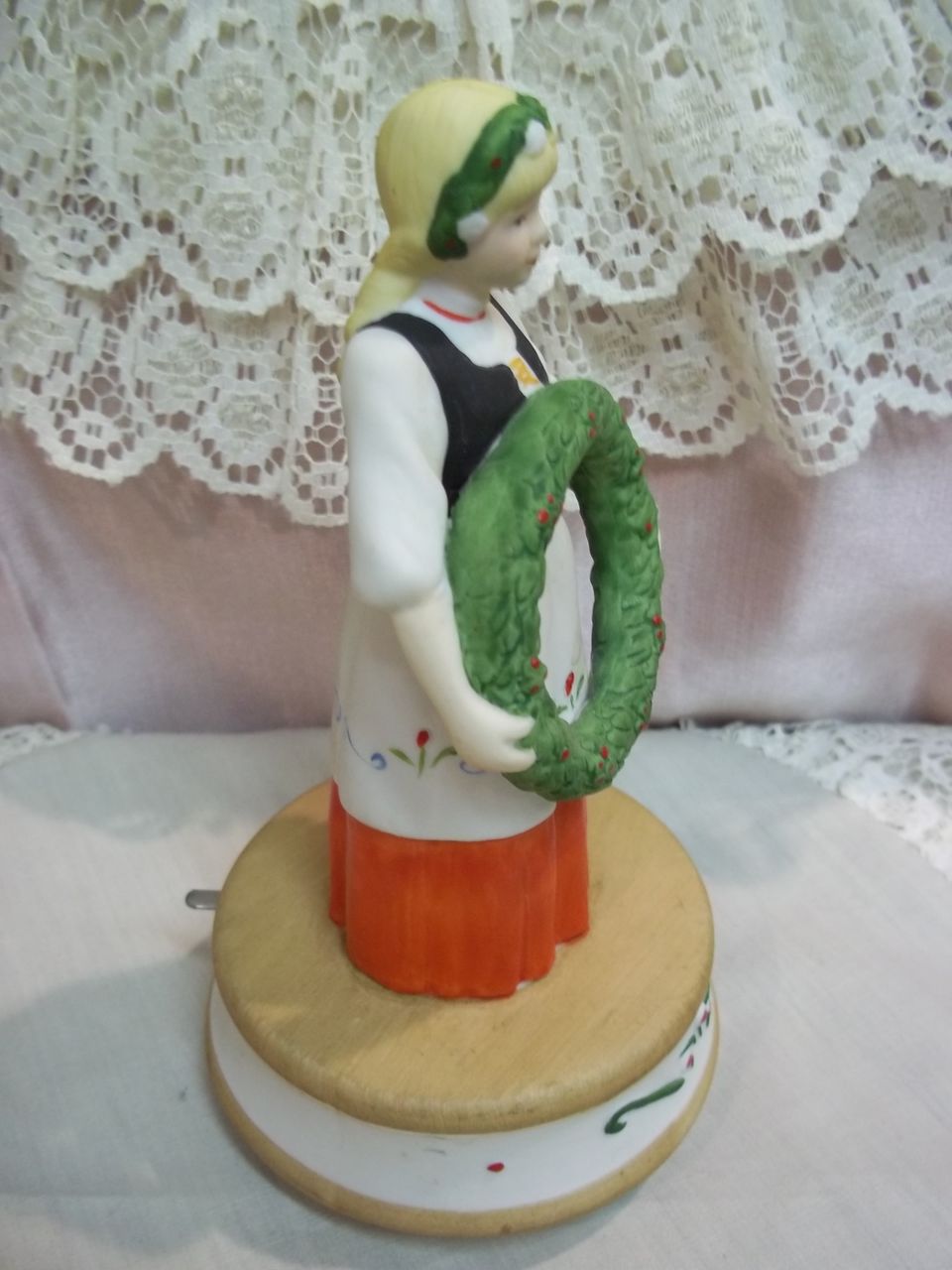 German Peasant Girl Music Box: Deck the Halls German Peasant Girl Music Box: Deck the Halls
