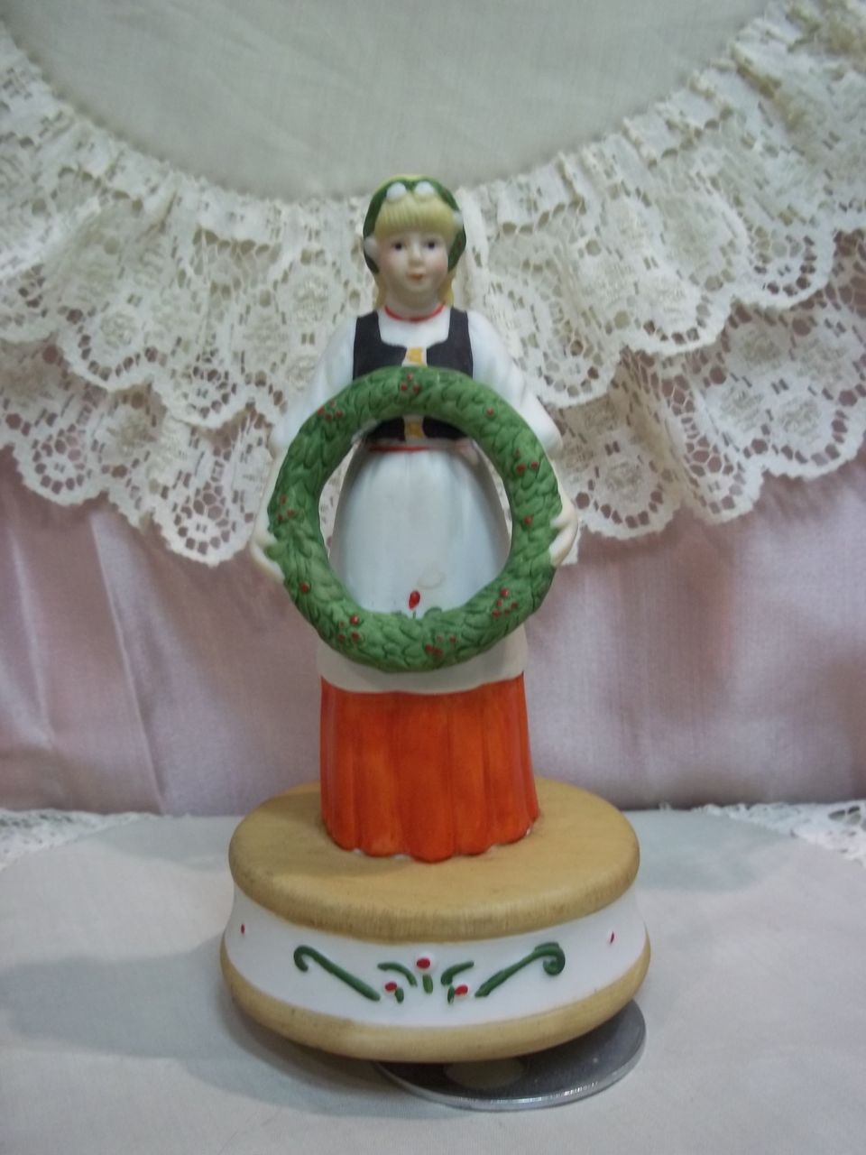 German Peasant Girl Music Box: Deck the Halls German Peasant Girl Music Box: Deck the Halls