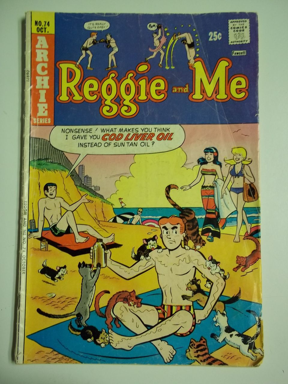 Archie Comics Reggie and Me No. 74, Oct. 1974 Archie Comics Reggie and Me No. 74, Oct. 1974