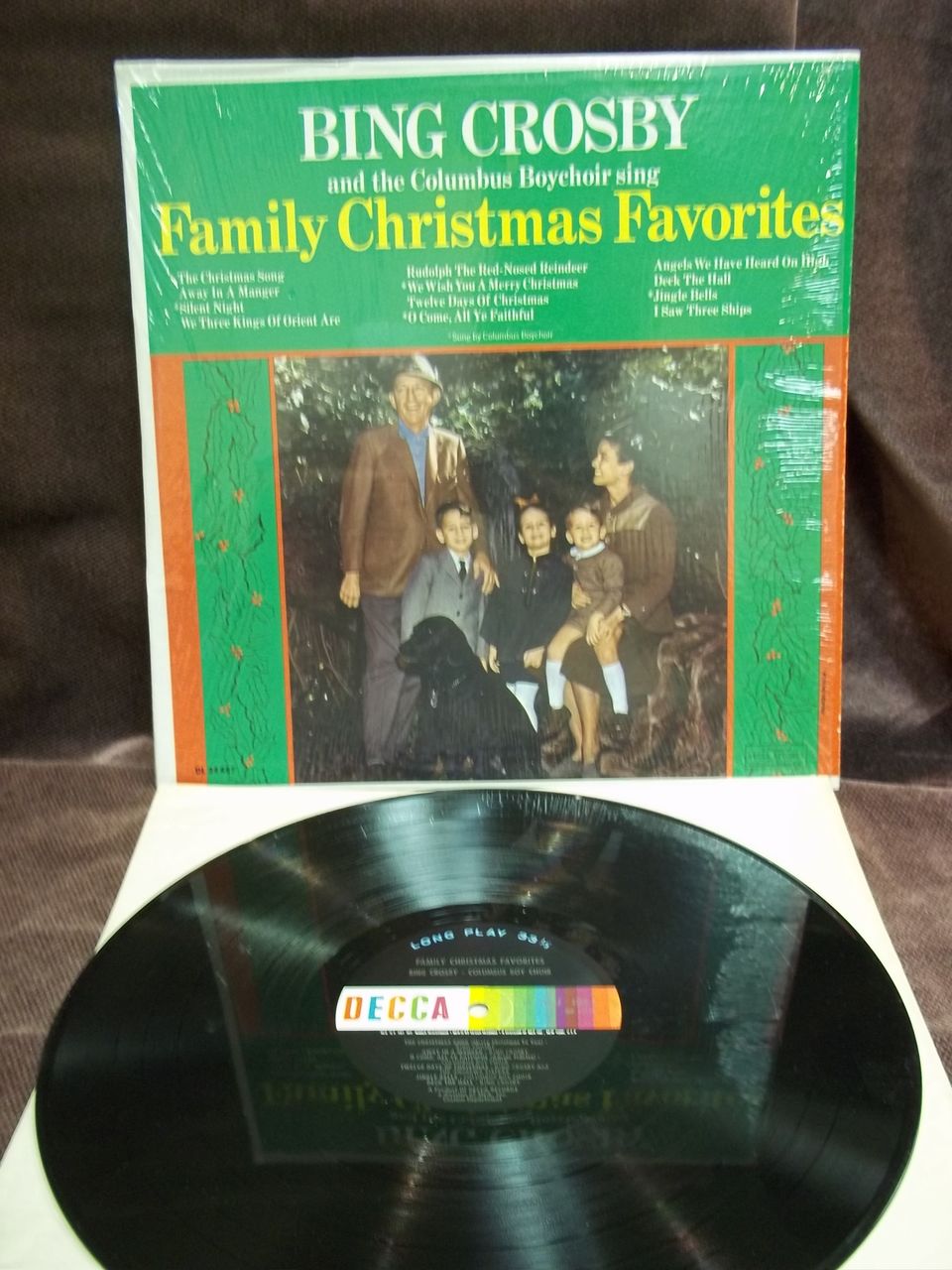 Bing Crosby and the Columbus Boychoir Sing: Family Christmas Favorites, Decca Records Vintage LP Vinyl Bing Crosby and the Columbus Boychoir Sing: Family Christmas Favorites, Decca Records Vintage LP Vinyl