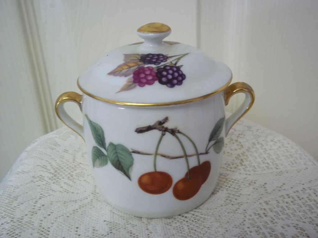 Royal Worcestor China Jelly Jar Royal Worcestor China Jelly Jar