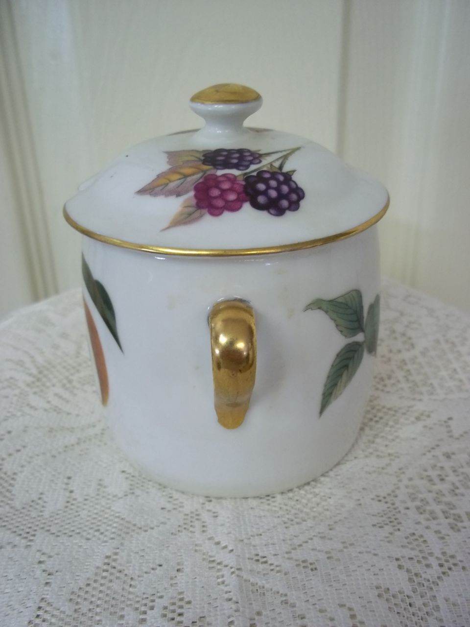 Royal Worcestor China Jelly Jar Royal Worcestor China Jelly Jar