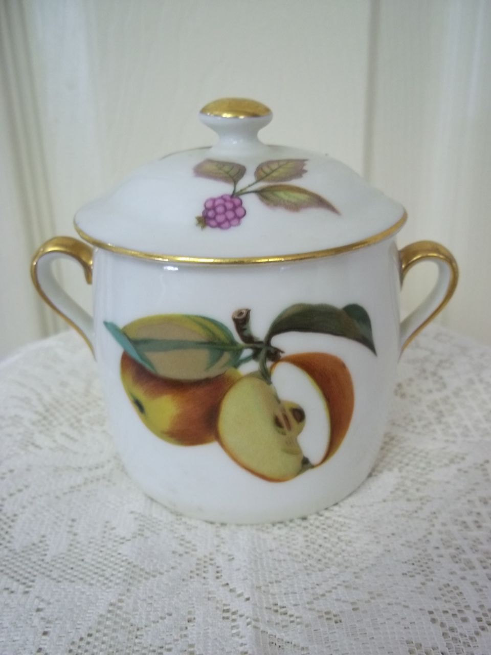Royal Worcestor China Jelly Jar Royal Worcestor China Jelly Jar