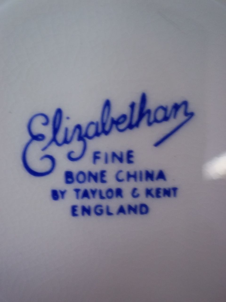 Elizabethan Fine Bone China Cup and Saucer by Taylor And Kent, England Elizabethan Fine Bone China Cup and Saucer by Taylor And Kent, England