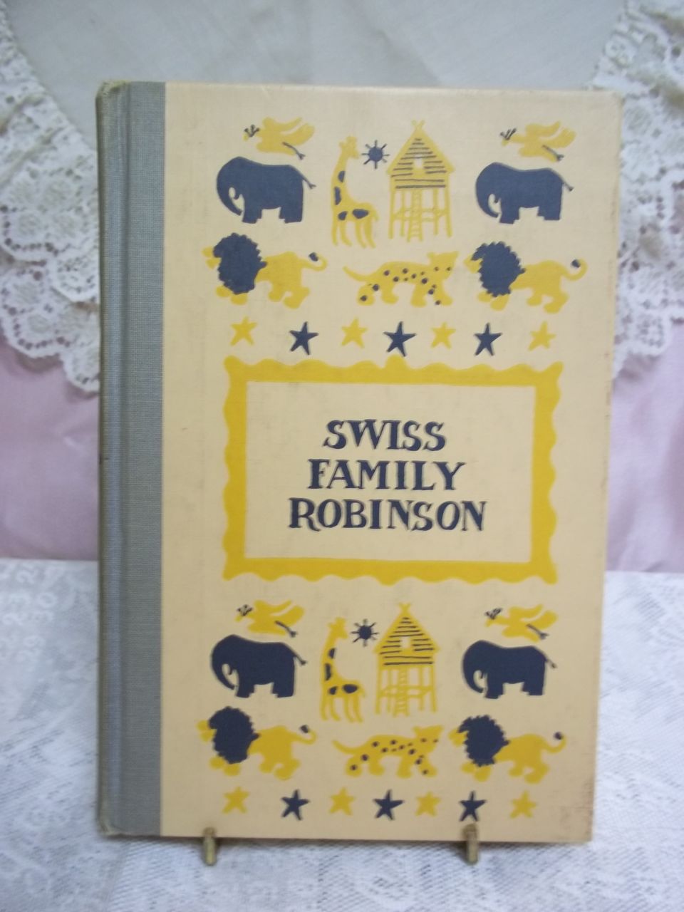 Swiss Family Robinson, Johann David Wyss, Junior Deluxe Edition 1954 HC Swiss Family Robinson, Johann David Wyss, Junior Deluxe Edition 1954 HC