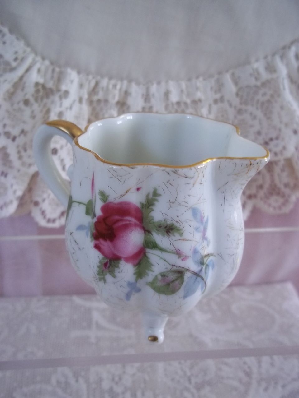 Dresden Rose Creamer and Sugar NW-9/304 Vintage China Dresden Rose Creamer and Sugar NW-9/304 Vintage China