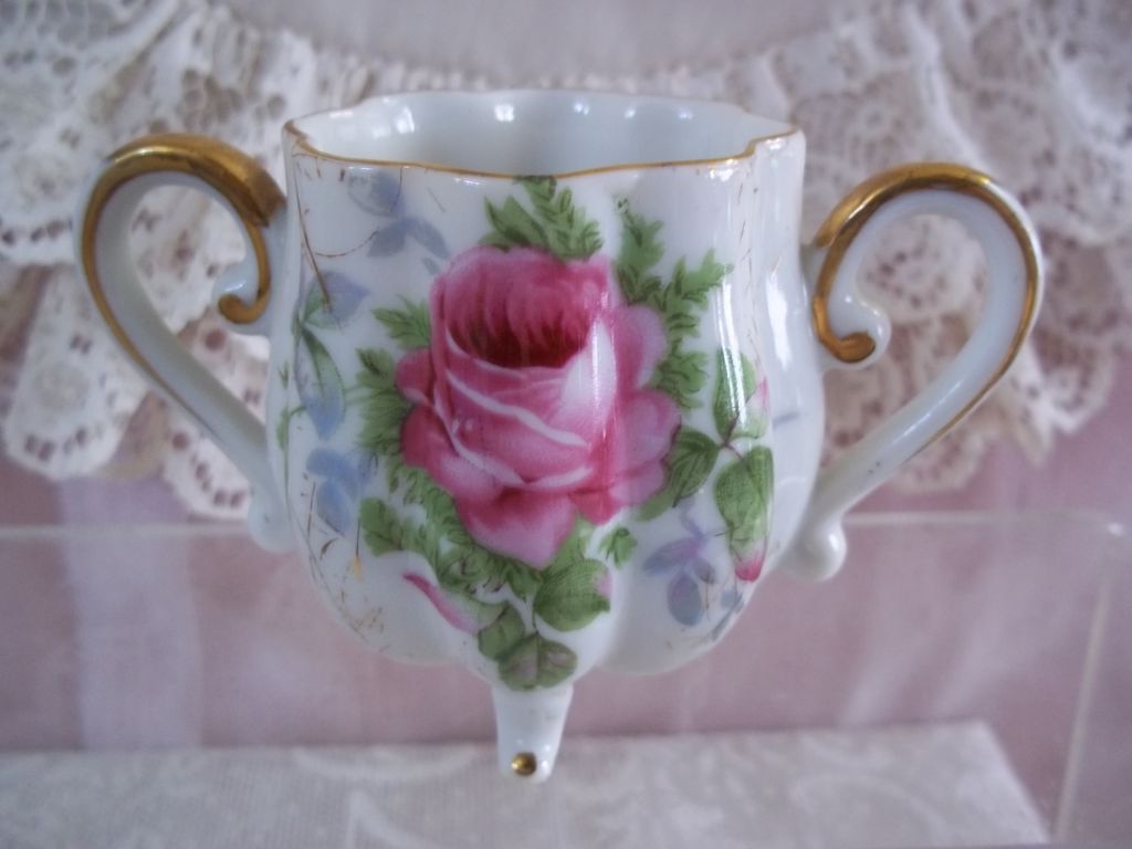 Dresden Rose Creamer and Sugar NW-9/304 Vintage China Dresden Rose Creamer and Sugar NW-9/304 Vintage China