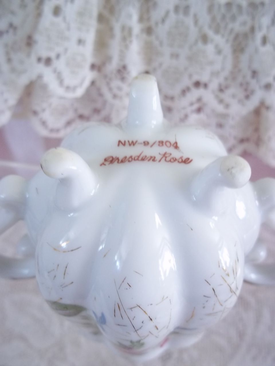Dresden Rose Creamer and Sugar NW-9/304 Vintage China Dresden Rose Creamer and Sugar NW-9/304 Vintage China