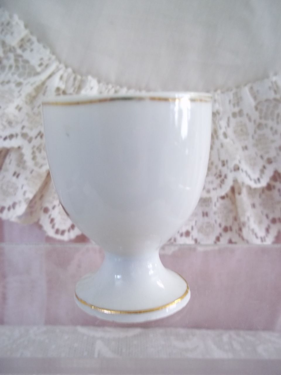 Dresden Rose Pattern Softboiled Egg Cups Dresden Rose Pattern Softboiled Egg Cups