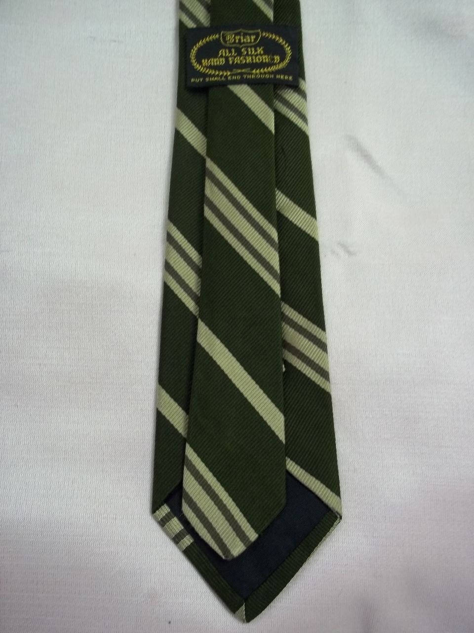 Vintage All Silk Skinny Tie by Briar Vintage All Silk Skinny Tie by Briar