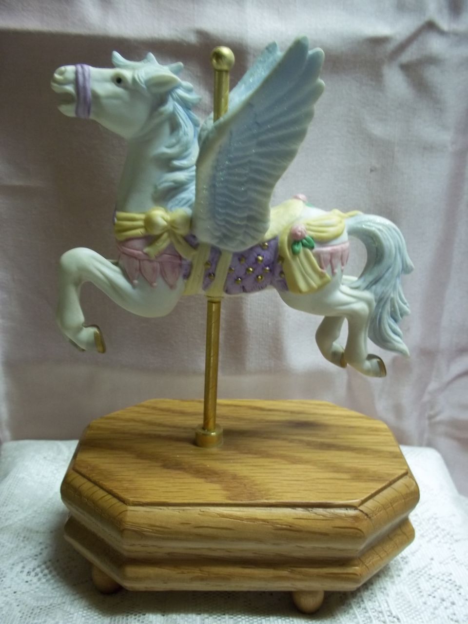 Pegasus Carousel Horse Porcelain Music Box: The Carousel Waltz Pegasus Carousel Horse Porcelain Music Box: The Carousel Waltz