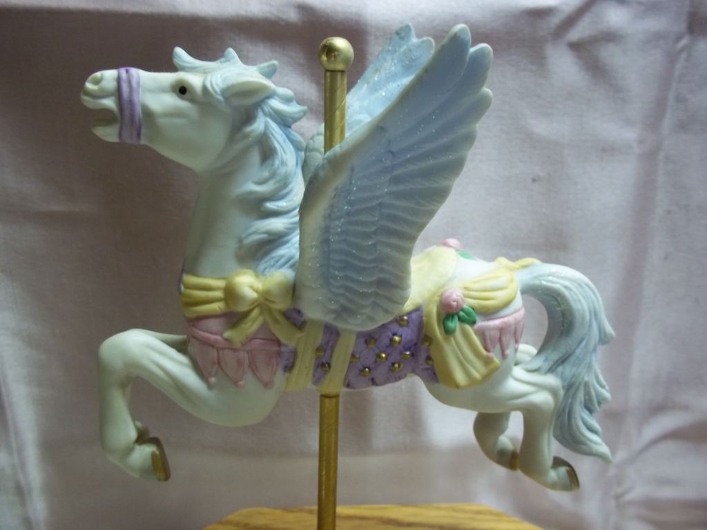 Pegasus Carousel Horse Porcelain Music Box: The Carousel Waltz Pegasus Carousel Horse Porcelain Music Box: The Carousel Waltz