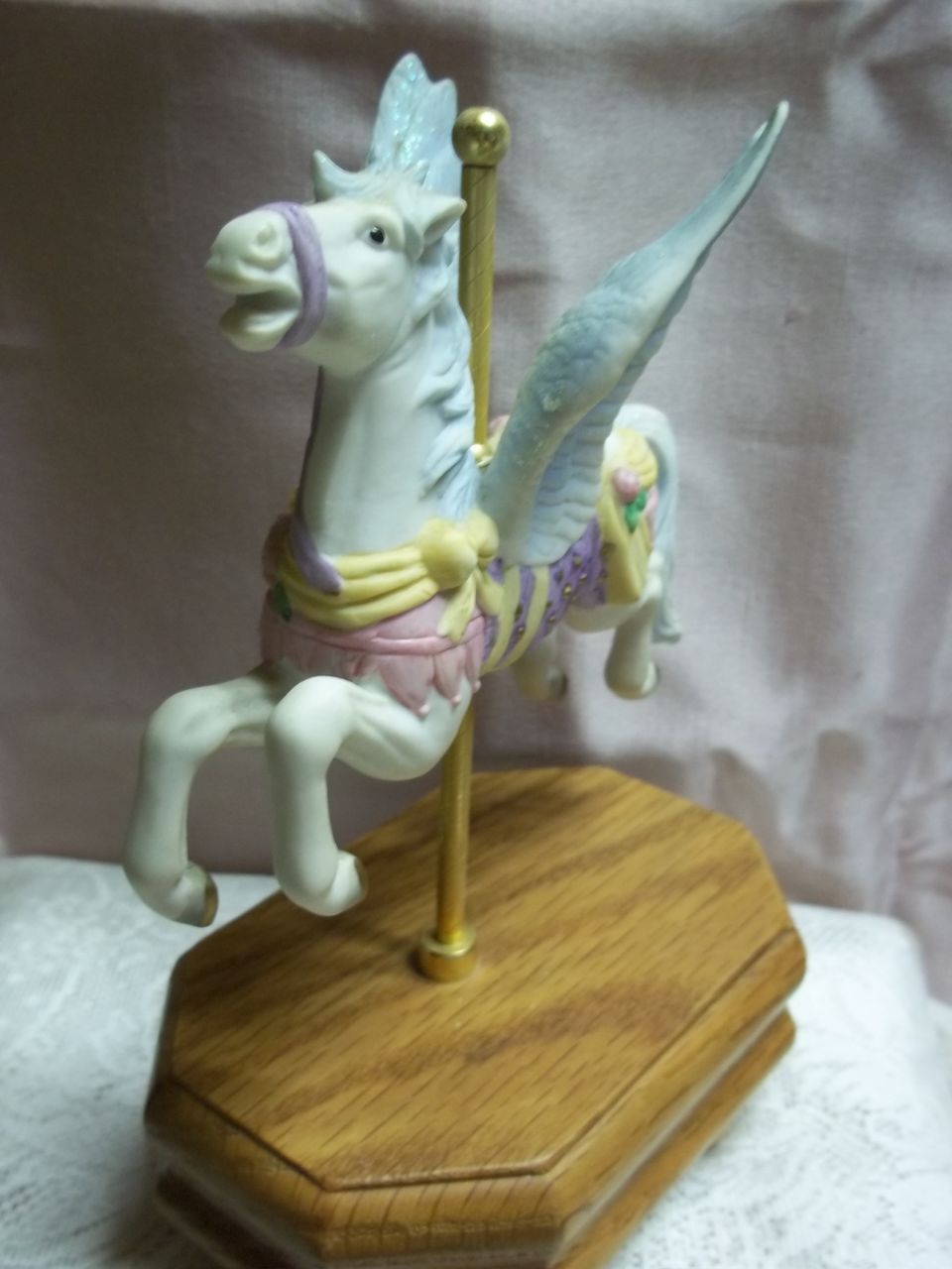 Pegasus Carousel Horse Porcelain Music Box: The Carousel Waltz Pegasus Carousel Horse Porcelain Music Box: The Carousel Waltz