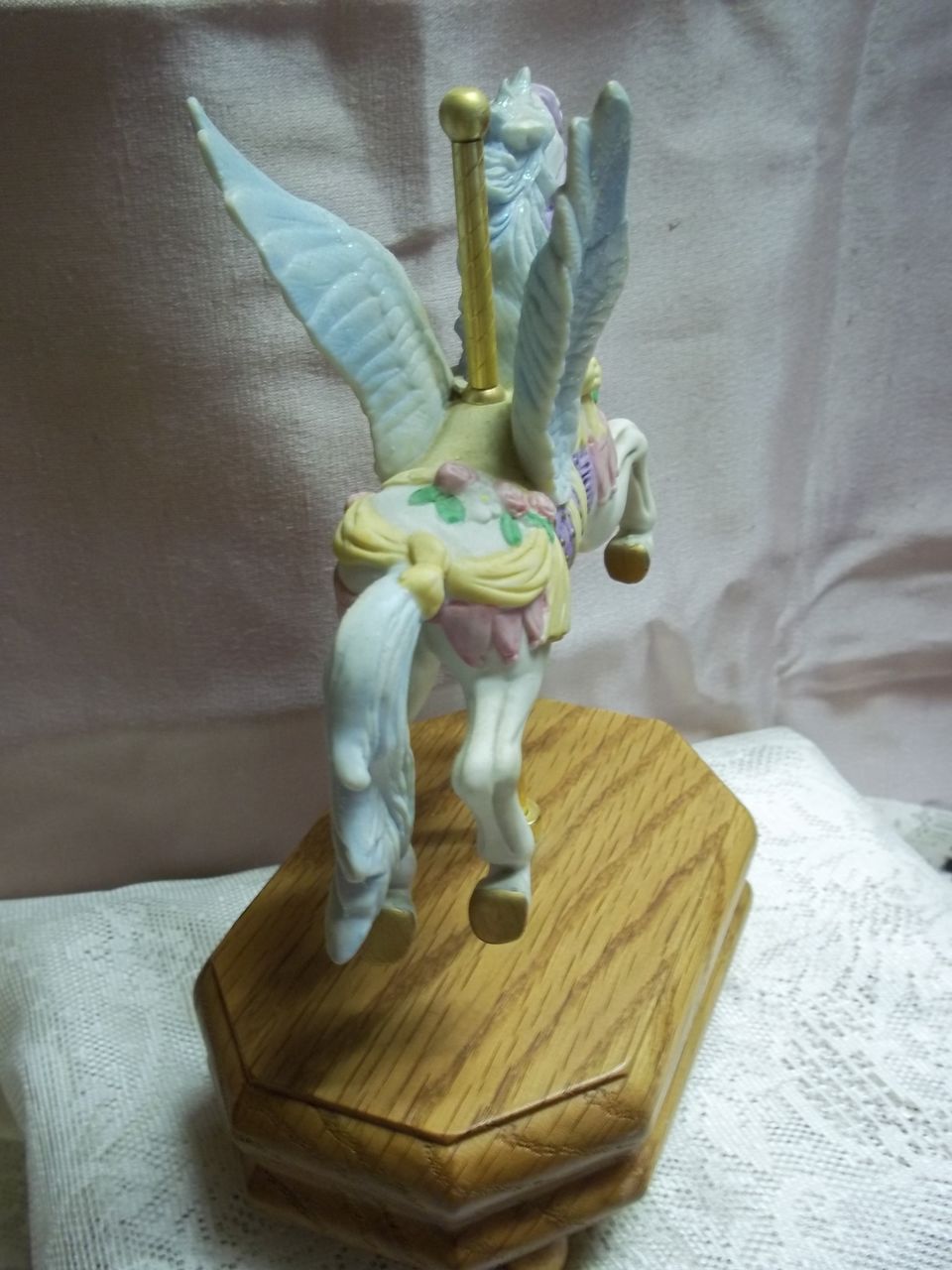Pegasus Carousel Horse Porcelain Music Box: The Carousel Waltz Pegasus Carousel Horse Porcelain Music Box: The Carousel Waltz