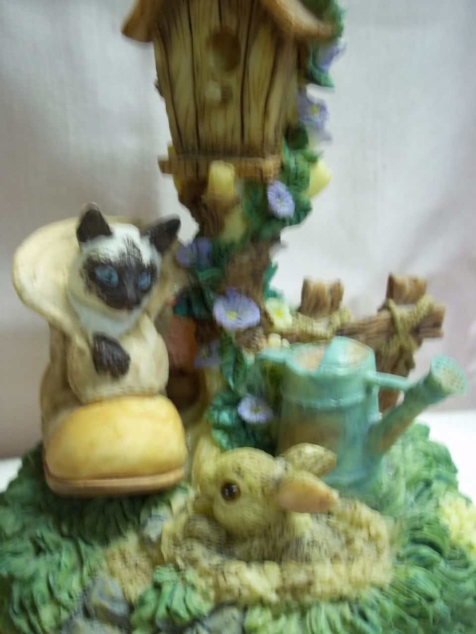Kitten and Bunny at Play Music Box: Playmates Kitten and Bunny at Play Music Box: Playmates