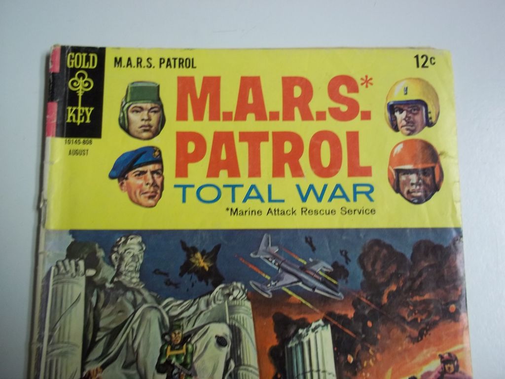 Gold Key Comics M.A.R.S. Patrol Total War No. 6, Aug. 1968 Gold Key Comics M.A.R.S. Patrol Total War No. 6, Aug. 1968
