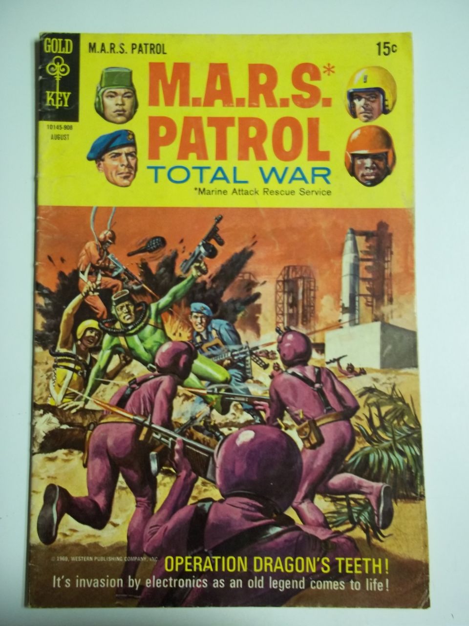 Gold Key Comics M.A.R.S. Patrol Total War No. 10, Aug. 1969 Gold Key Comics M.A.R.S. Patrol Total War No. 10, Aug. 1969