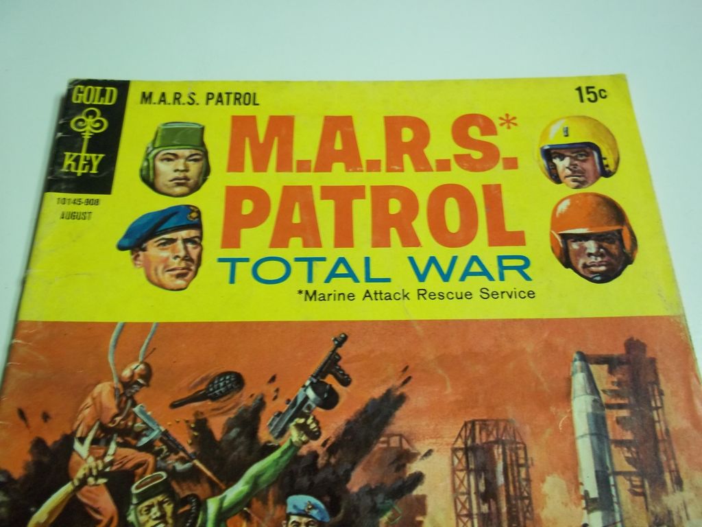 Gold Key Comics M.A.R.S. Patrol Total War No. 10, Aug. 1969 Gold Key Comics M.A.R.S. Patrol Total War No. 10, Aug. 1969