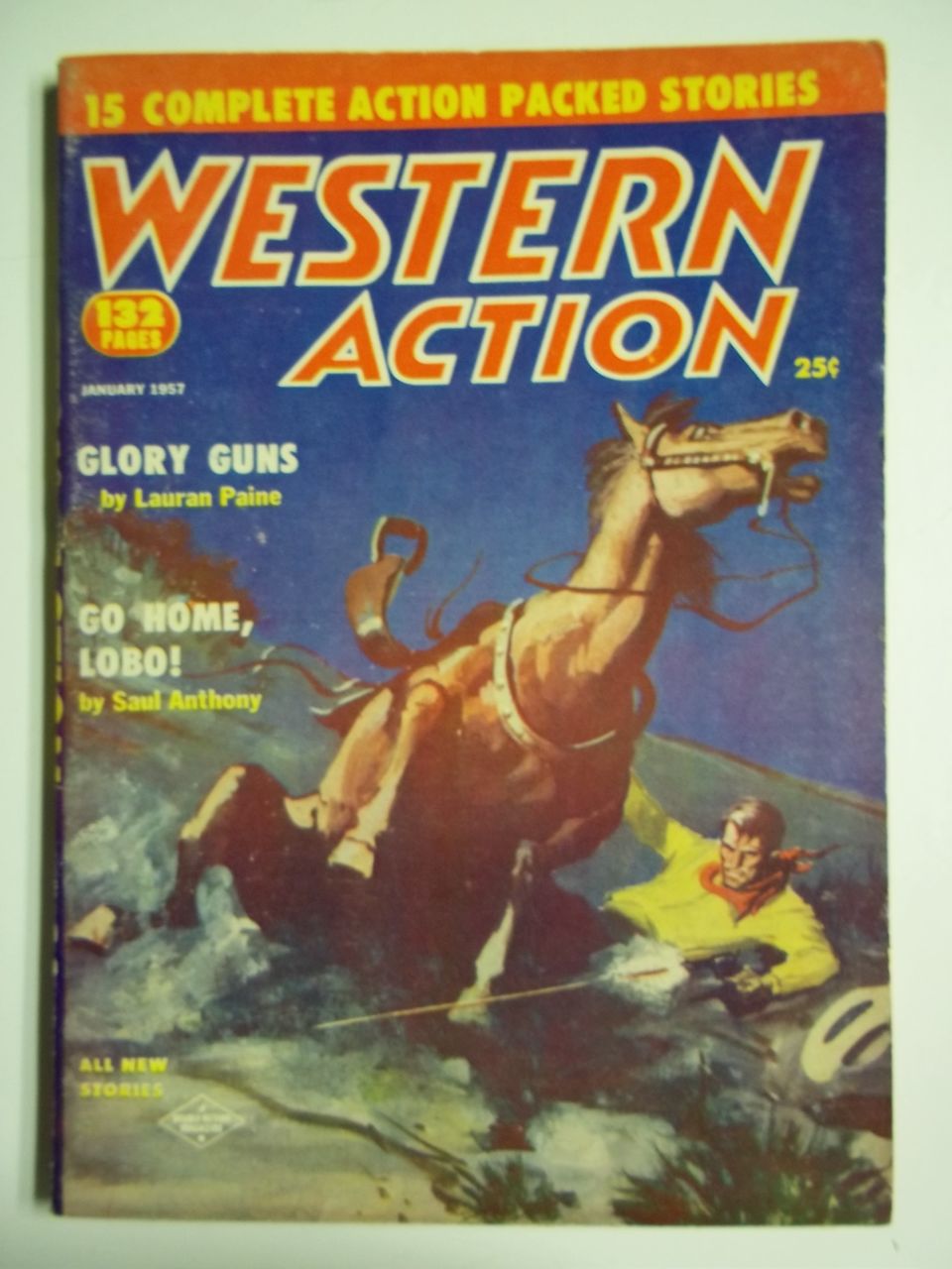 Western Action Number 4, Vol. 20, Jan. 1957 Western Pulp Magazine Western Action Number 4, Vol. 20, Jan. 1957 Western Pulp Magazine