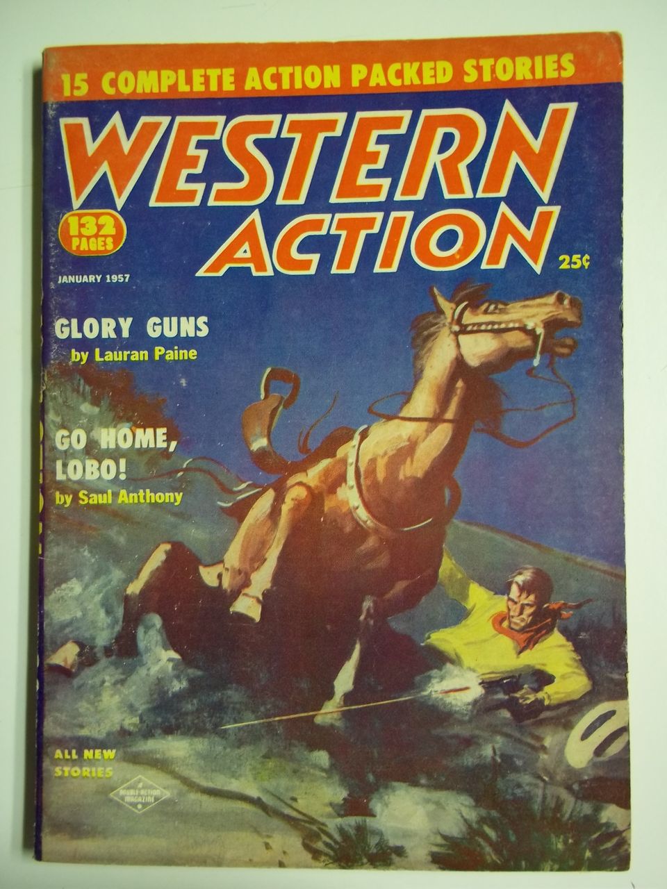 Western Action Number 4, Vol. 20, Jan. 1957 Western Pulp Magazine Western Action Number 4, Vol. 20, Jan. 1957 Western Pulp Magazine