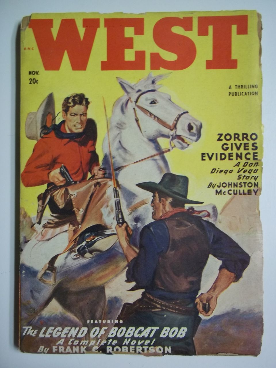West No. 1, Vol. 72, Nov. 1949 Pulp Western Magazine West No. 1, Vol. 72, Nov. 1949 Pulp Western Magazine
