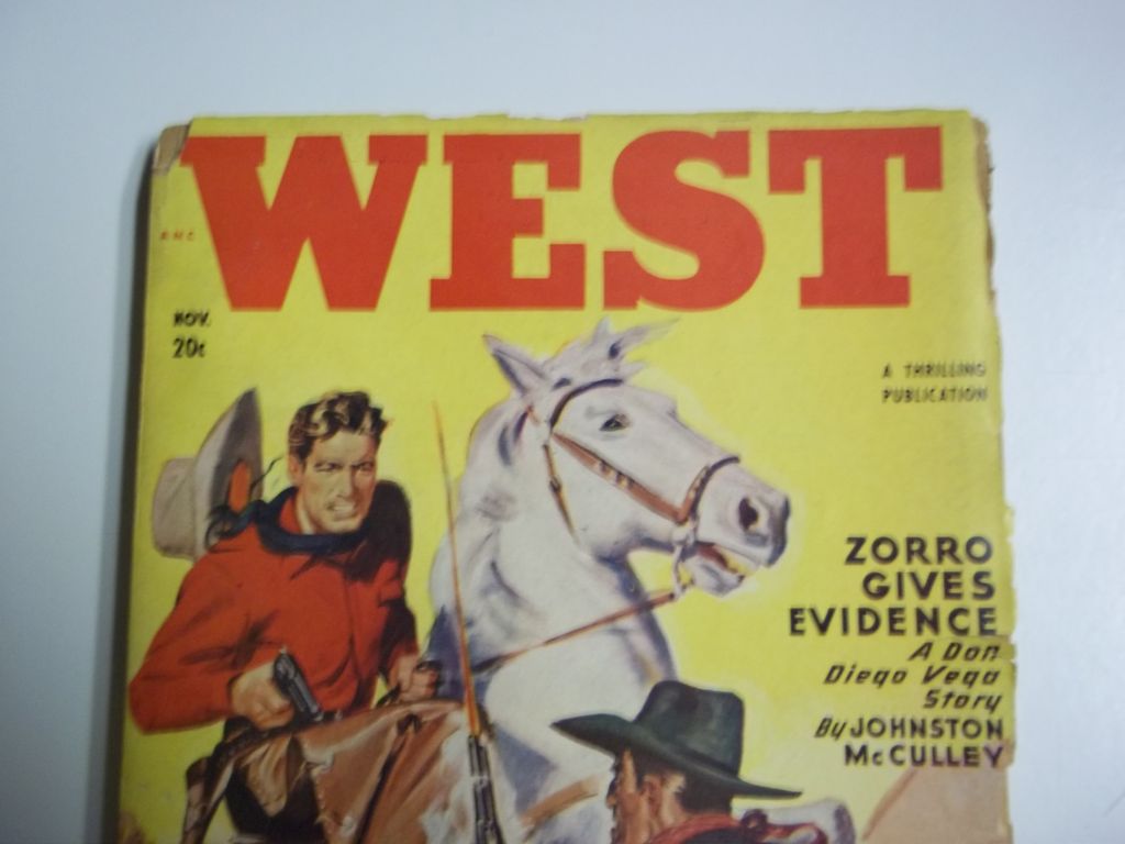 West No. 1, Vol. 72, Nov. 1949 Pulp Western Magazine West No. 1, Vol. 72, Nov. 1949 Pulp Western Magazine