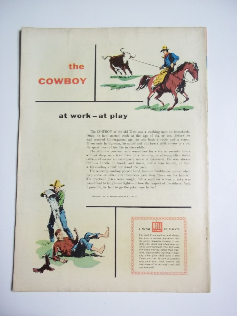 Dell Comics Zane Grey's Stories of the West No 27, 1955 Dell Comics Zane Grey's Stories of the West No 27, 1955