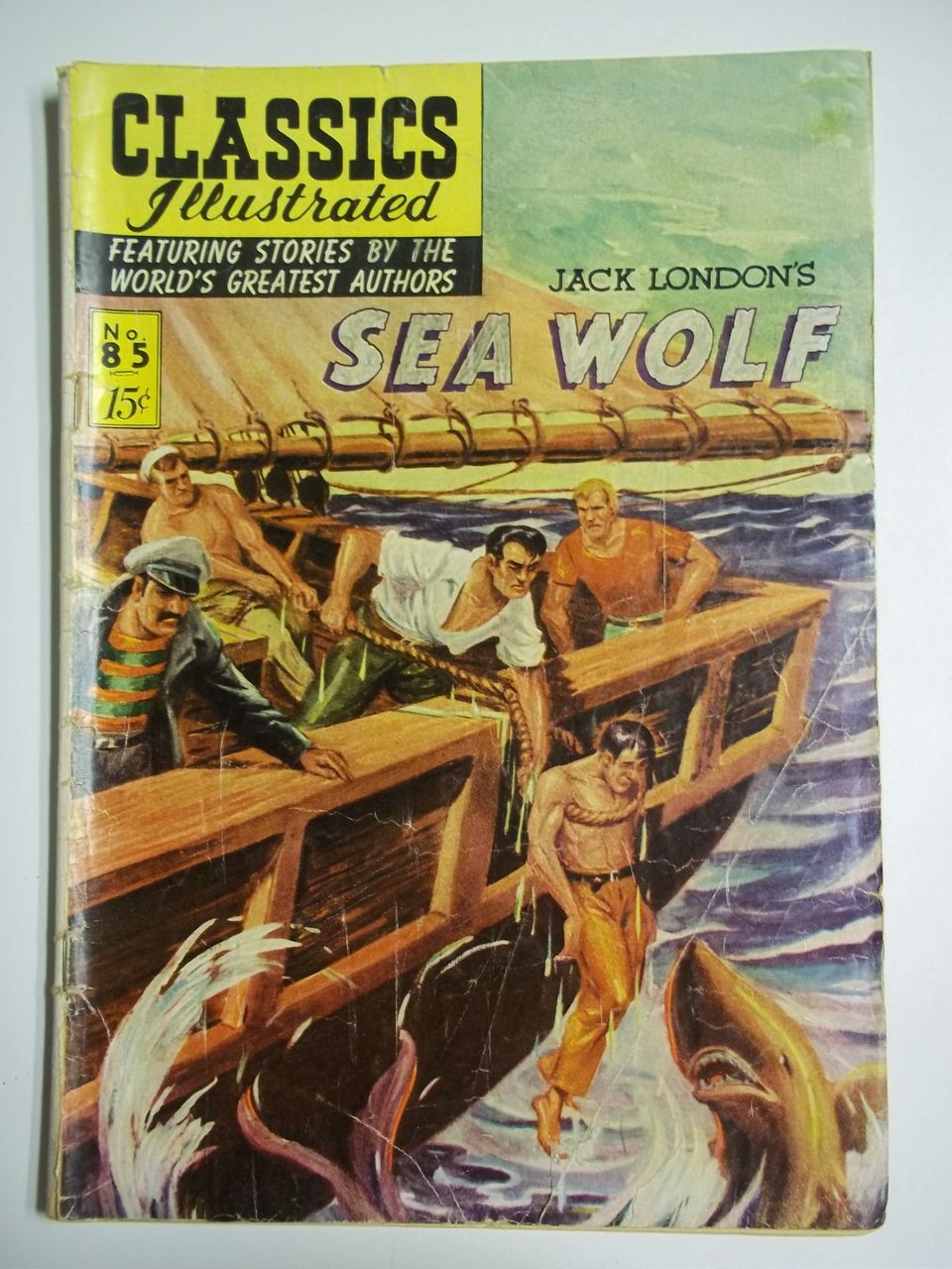 1st Edition Classics Illustrated No. 85: The Sea Wolf HRN 85 1st Edition Classics Illustrated No. 85: The Sea Wolf HRN 85
