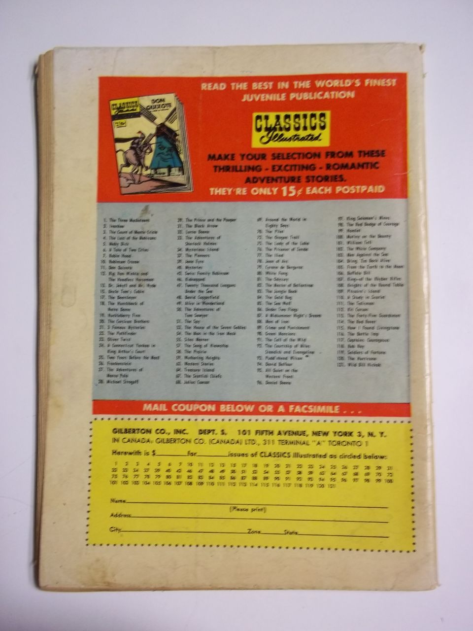 Classics Illustrated No. 7 Robin Hood HRN 121 Classics Illustrated No. 7 Robin Hood HRN 121