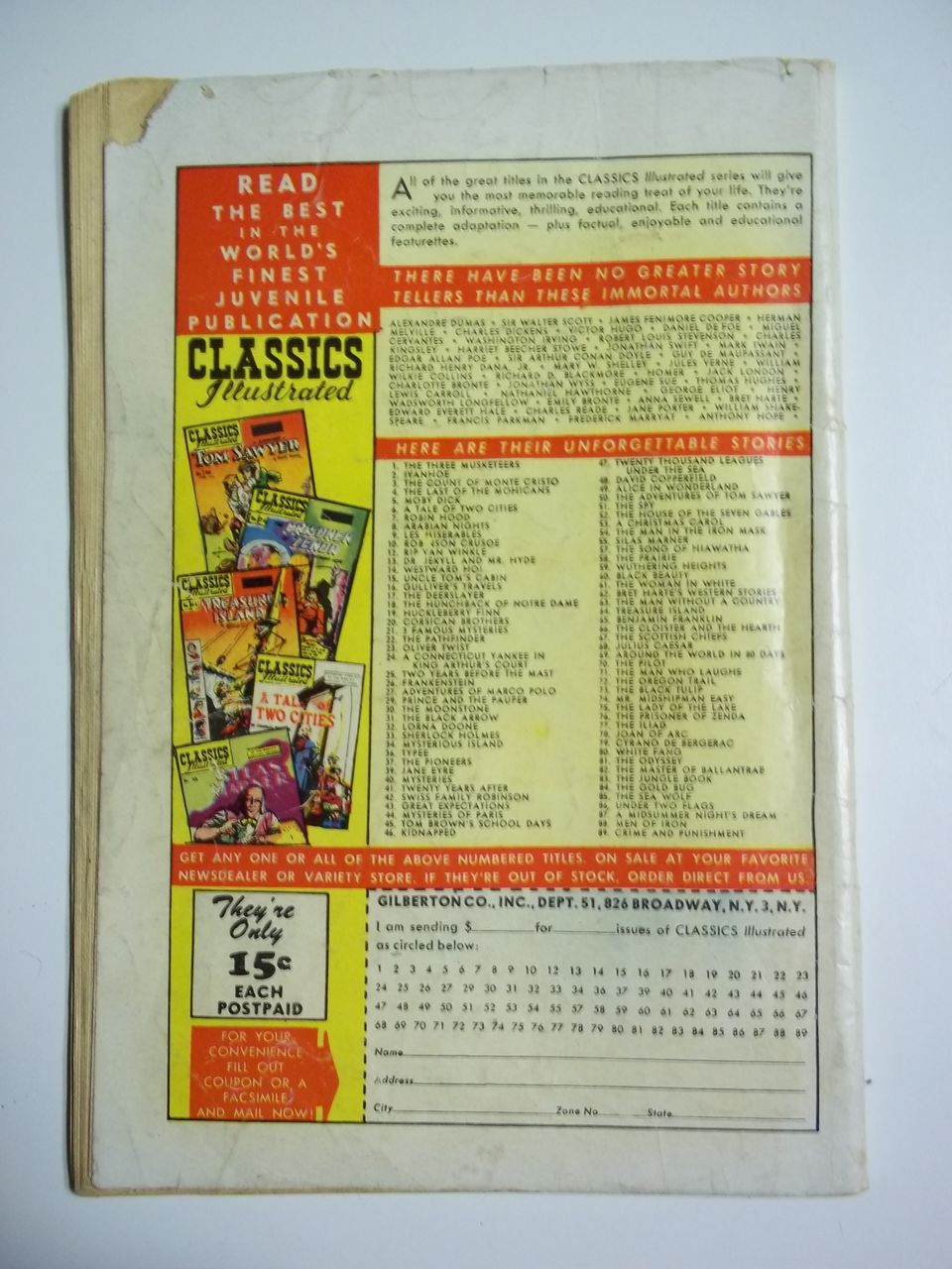 1st Edition Classics Illustrated No. 90 : Green Mansions HRN 89 1st Edition Classics Illustrated No. 90 : Green Mansions HRN 89