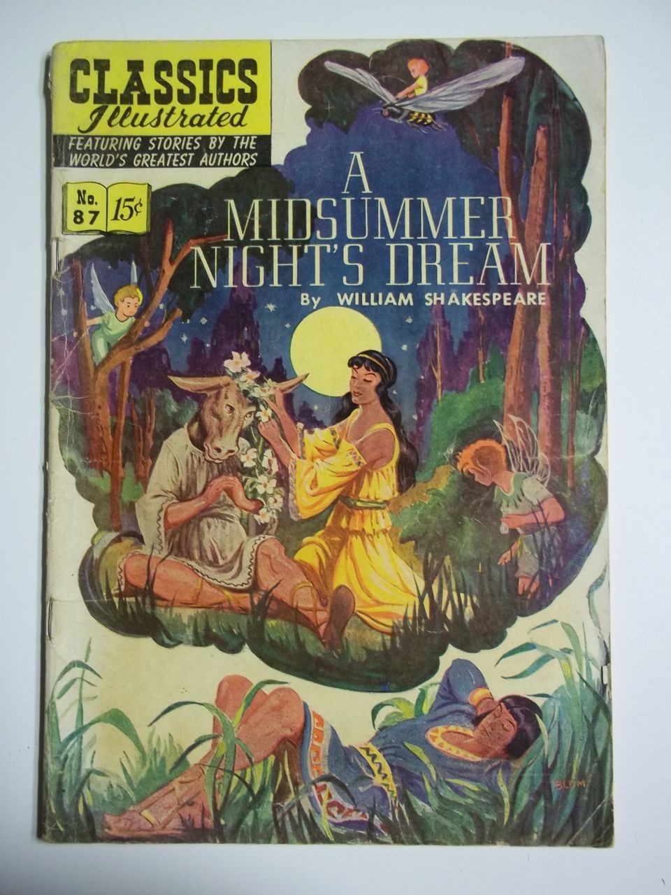 1st Edition Classics Illustrated No. 87 A Midsummer Night's Dream HRN 87 1st Edition Classics Illustrated No. 87 A Midsummer Night's Dream HRN 87