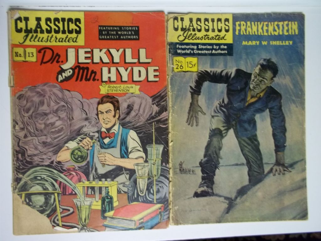 Classics Illustrated Horror 2 Pack: Frankenstein AND Dr. Jekyll and Mr. Hyde Classics Illustrated Horror 2 Pack: Frankenstein AND Dr. Jekyll and Mr. Hyde