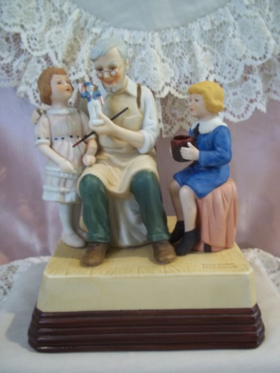 Norman Rockwell The Toymaker Music Box by Norman Rockwell Museum 1985 Norman Rockwell The Toymaker Music Box by Norman Rockwell Museum 1985