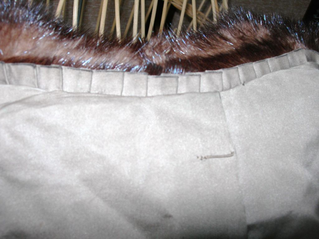 Dark Ranch Mink Coat with beautifully embroidered lining... Dark Ranch Mink Coat with beautifully embroidered lining...