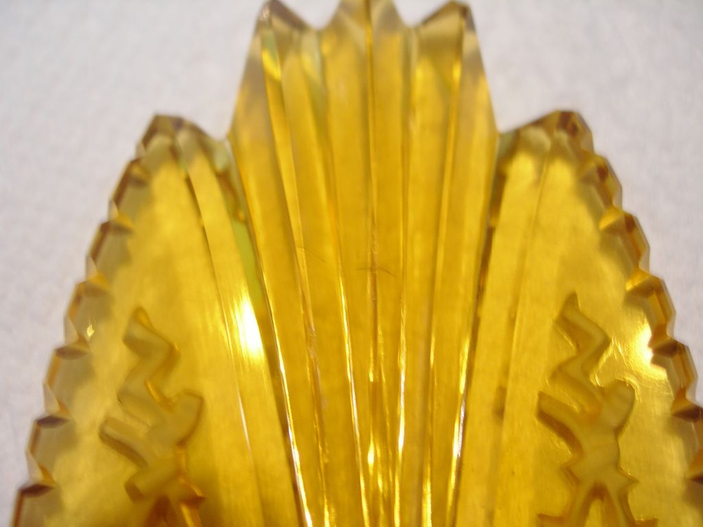Vintage Czechoslovakian Cut Glass Perfume Bottle Vintage Czechoslovakian Cut Glass Perfume Bottle