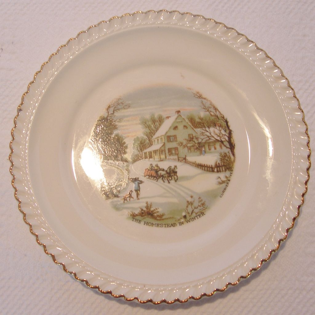 A Pair of Harker Ware Dessert Plates A Pair of Harker Ware Dessert Plates
