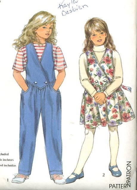 Simplicity 8575 Sewing Pattern, Unused, Girls Jumper, Jumpsuit, sizes 2 to 6x Simplicity 8575 Sewing Pattern, Unused, Girls Jumper, Jumpsuit, sizes 2 to 6x