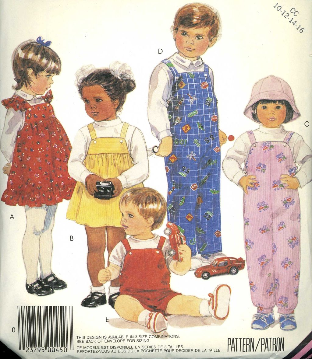 McCalls 3258 Sewing Pattern, Toddler Overalls,Jumper, sizes 2 to 4 McCalls 3258 Sewing Pattern, Toddler Overalls,Jumper, sizes 2 to 4