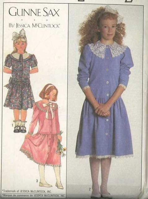 simplicity 8193 sewing pattern girls gunne sax dress sizes 1012 girls dress sewing patterns 477x642 Cr 000343.1L Girls Dress Sewing Patterns