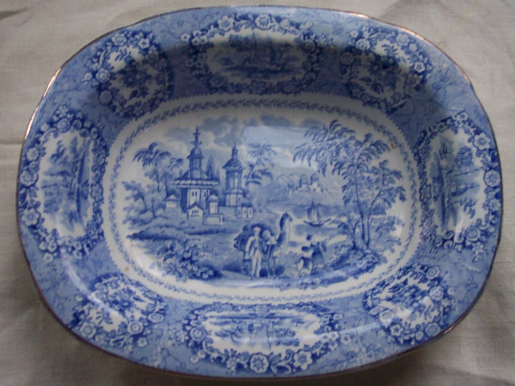 Ridgway "Oriental" Blue Transferware Serving Bowl Ridgway "Oriental" Blue Transferware Serving Bowl