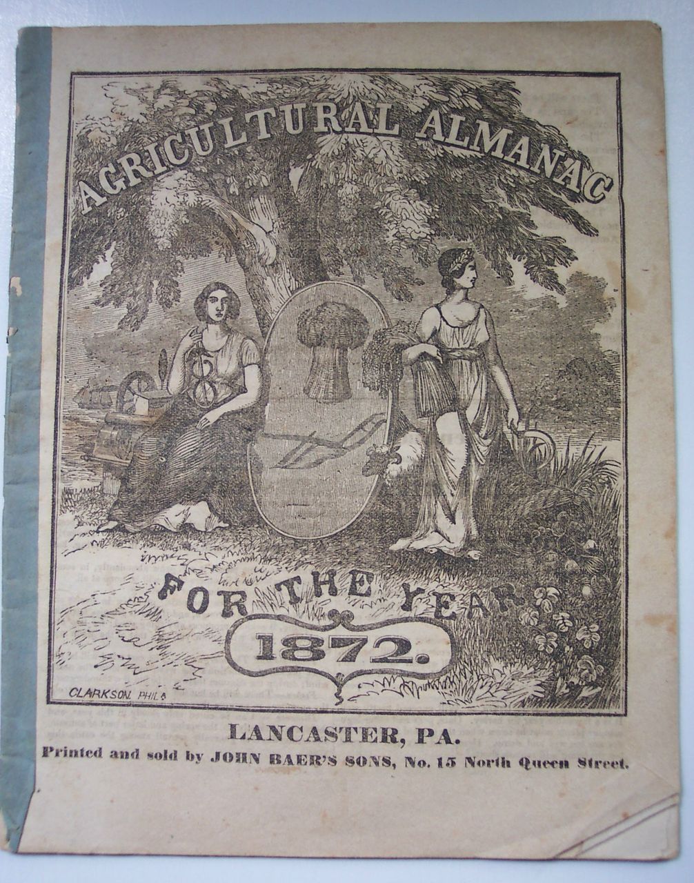 Agricultural Almanac for the Year 1872 Agricultural Almanac for the Year 1872
