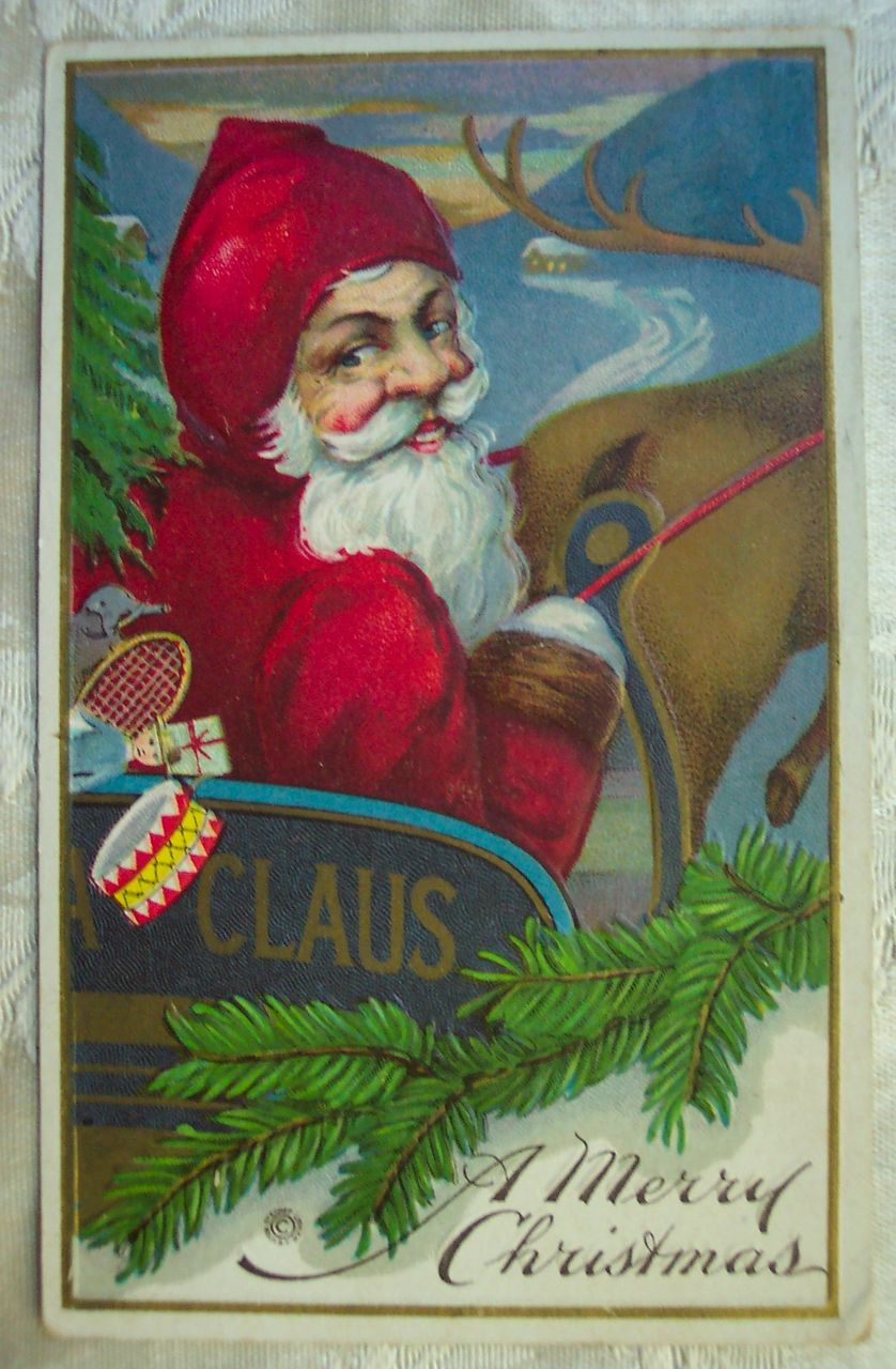 Santa Looking Back - 1920 Santa Looking Back - 1920