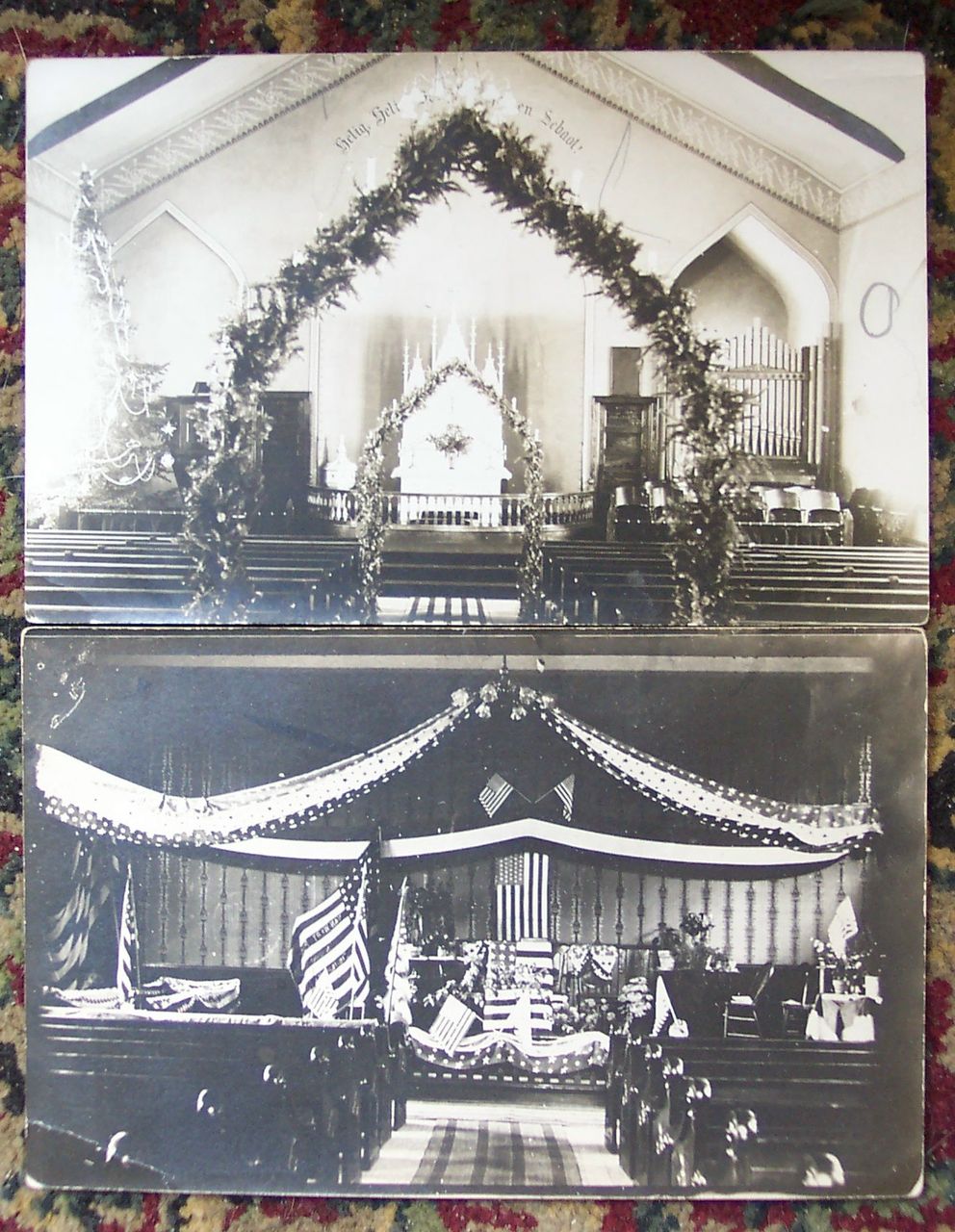 Set of Two Church Interiors - 1910 Set of Two Church Interiors - 1910