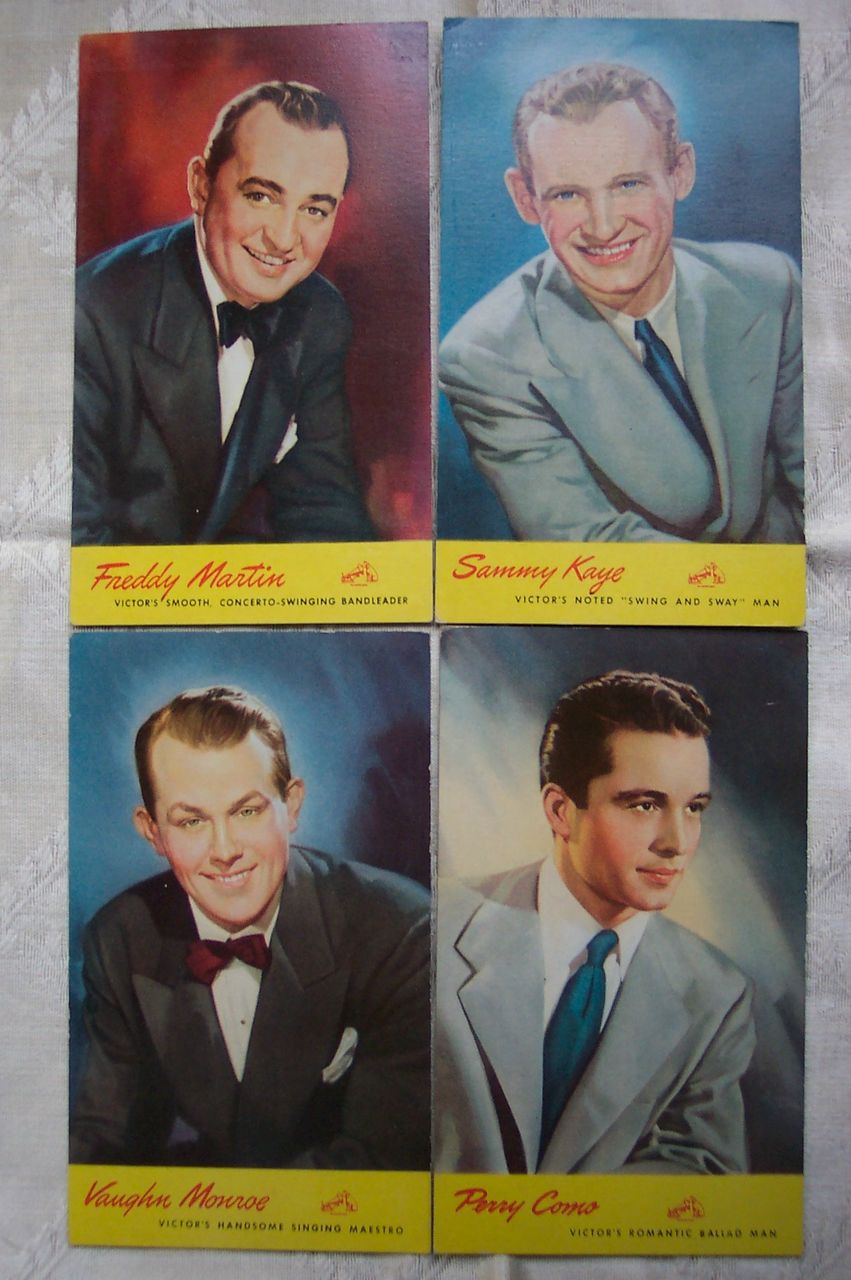 RCA Victor Artist Promotional Postcards - 1940's Set 2 RCA Victor Artist Promotional Postcards - 1940's Set 2
