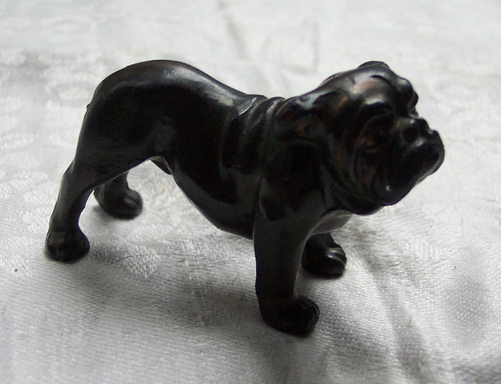 Bronze English Bulldog Figure Bronze English Bulldog Figure