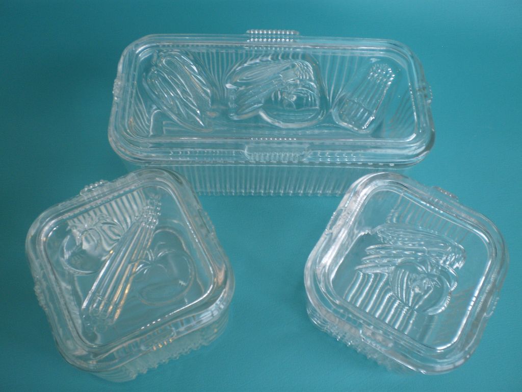 Refrigerator Glass Box Storage Set Refrigerator Glass Box Storage Set