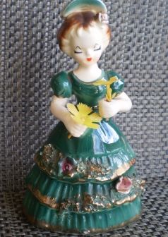 Vintage Tilso Ceramic Porcelain Girl Figurine Vintage Tilso Ceramic Porcelain Girl Figurine